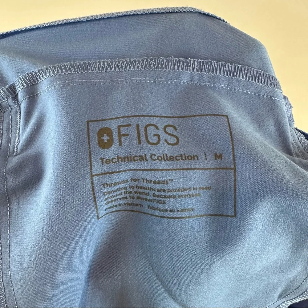 Figs Men’s Blue Tansen Jogger Medical Nursing Scrub Pants Size Medium